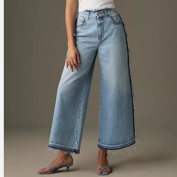 Closed Denim - Closed Lyna High-Rise Wide-Leg Jeans - Light Blue Summer Vacation